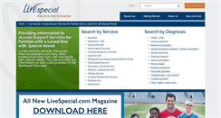 Desktop Screenshot of livespecial.com